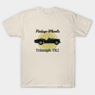 Vintage Wheels - Triumph TR2 T-Shirt